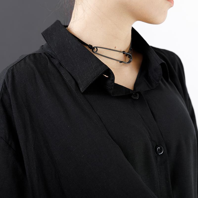 Double Layer Solid Color Personality Shirt