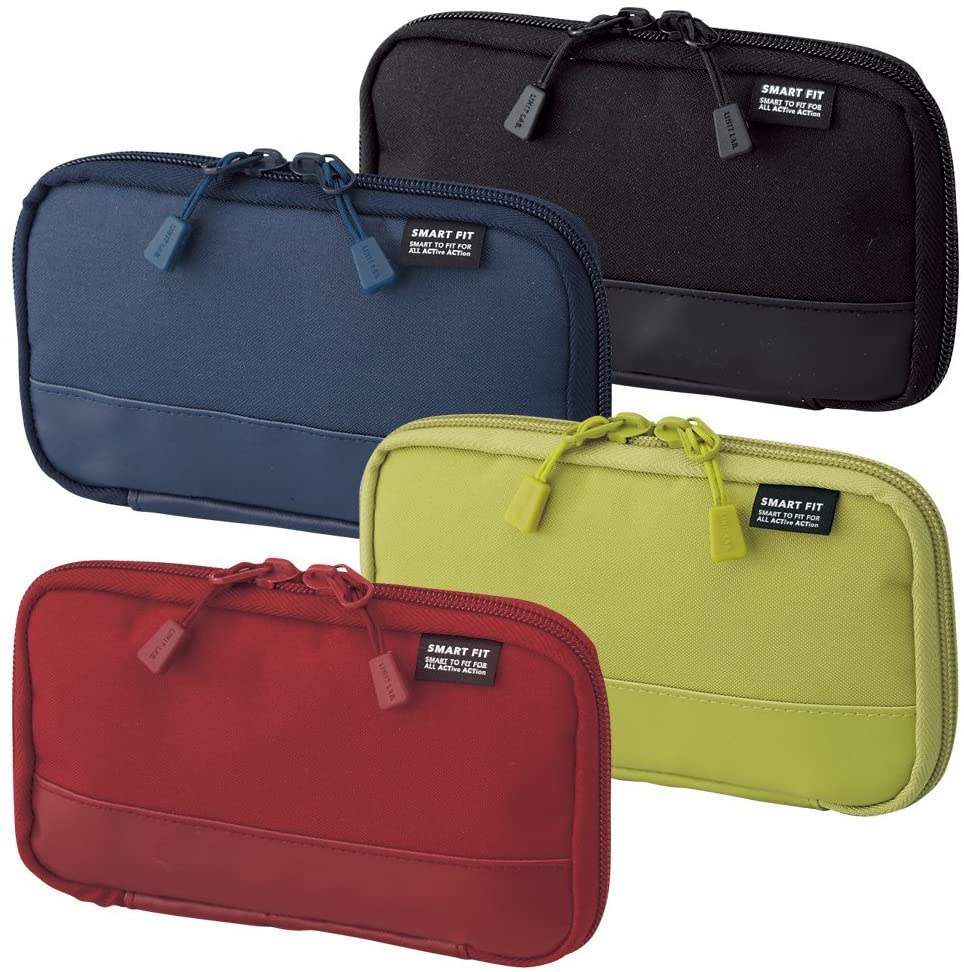 Compact Pen Case (Pencil Case), Water & Stain Repellent,3.5" x 6.5'', Navy (A7687-11)