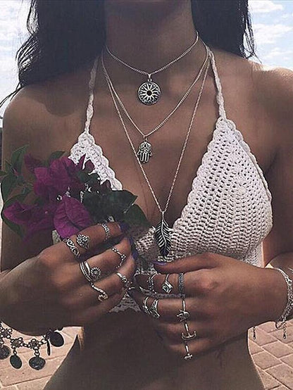 Vintage Punk Multilayer Necklaces Accessories