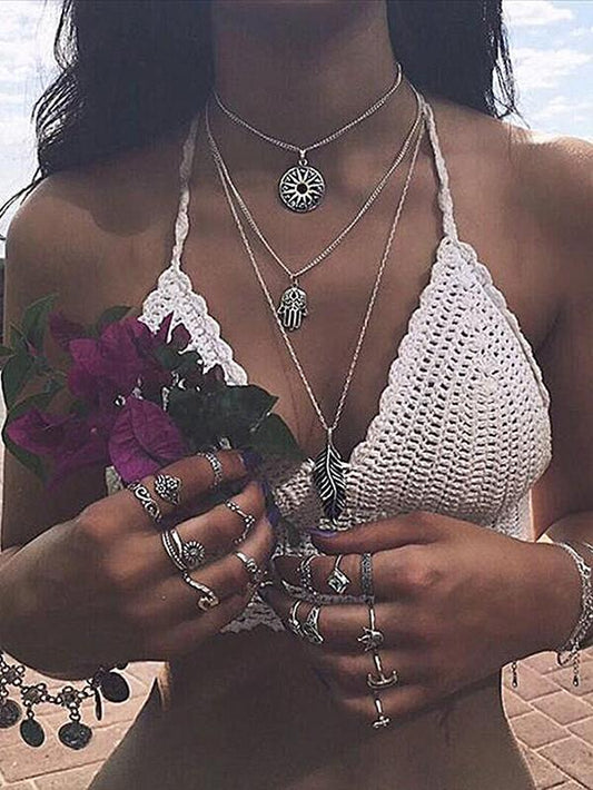 Vintage Punk Multilayer Necklaces Accessories