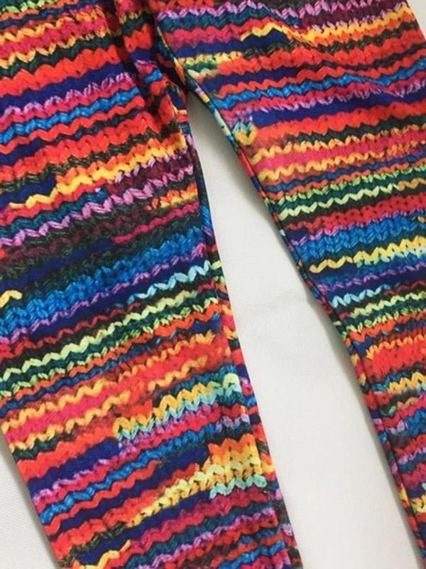 Wool Knitting Printed Yoga&Gym Leggings