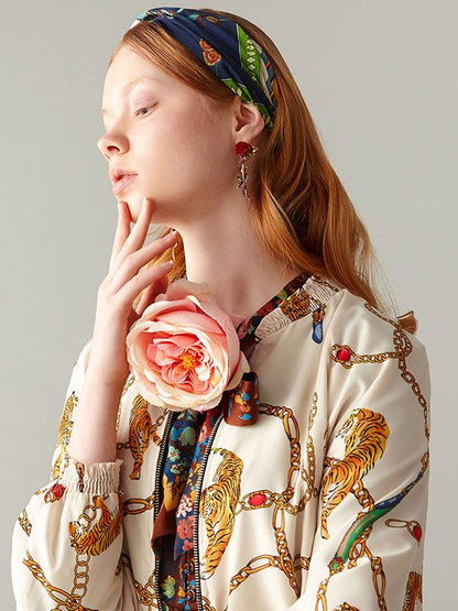 Original Vintage Rose Eardrop