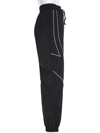 Contrast Trim Jogger Track Pants