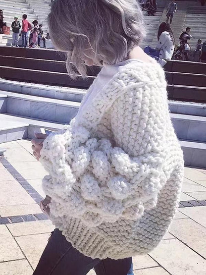 Hollow Knitting Cardigan Sweater