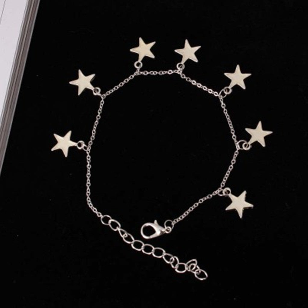 Luminous Star Tassel Foot Chain Accessory