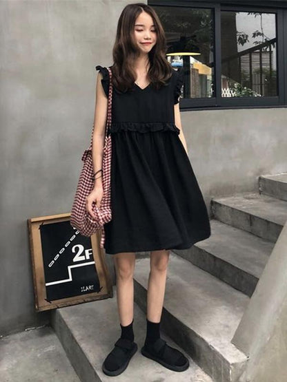 Elegant V-neck Two Wear Before And After Dress