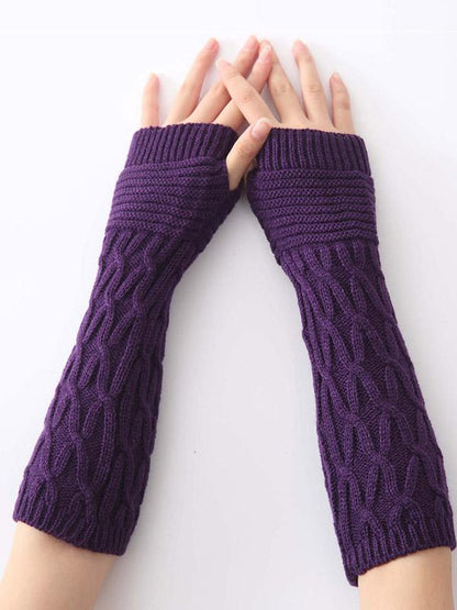 Knitted Half Finger 6 Colors Sleevelet Accessories