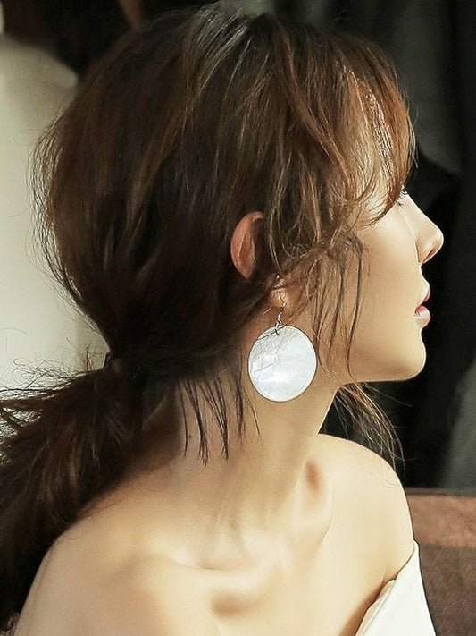 925 Silver Needle Shell Earrings