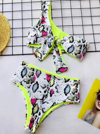Knot High Waisted Bikini Swimsuit