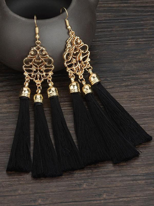 Fashion National Tasseled Earrings