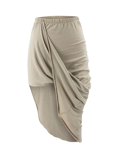 Wrap Cropped Solid Color Skirts
