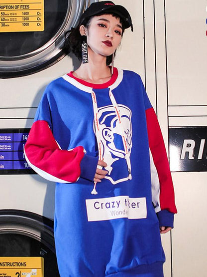 Loose Fashion Printed Sweatshirt