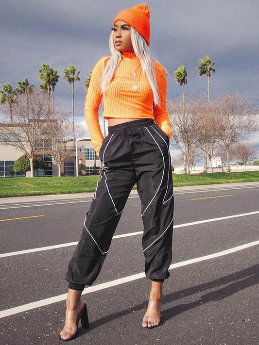 Contrast Trim Jogger Track Pants