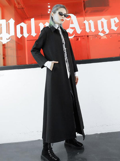 Loose Lapel Long Sleeves Boyfriend Style Outwear