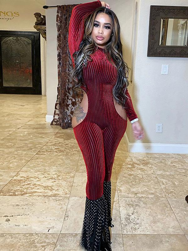 Solid Wrap Yoga&Gym Jumpsuits