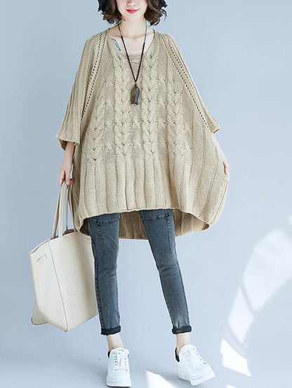 Casual Batwing Knitting Sweater