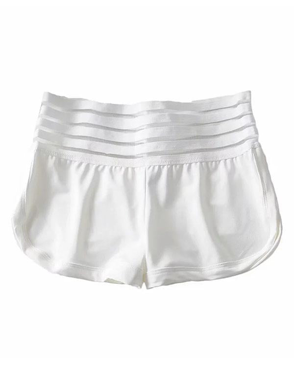 Wrap Hollow Solid Pockets Sports Shorts