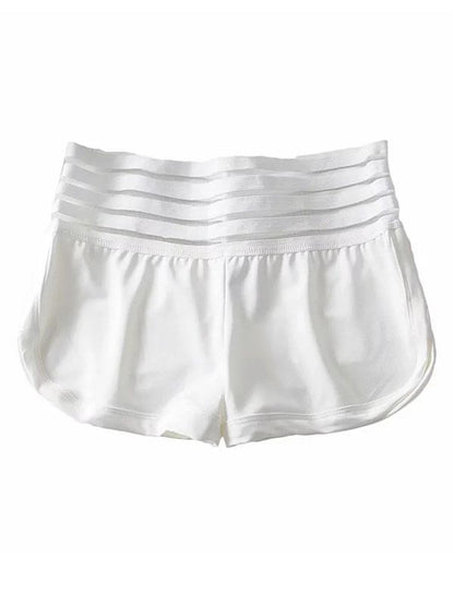 Wrap Hollow Solid Pockets Sports Shorts