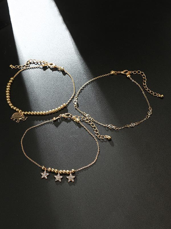 Beautiful Star&Elephant Pattern Footchain Accessories