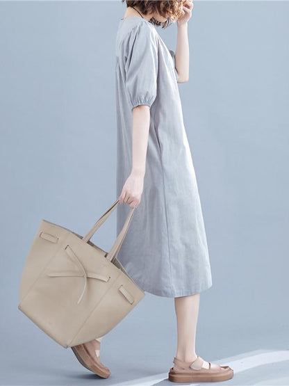 Loose Oversize Solid  Dress