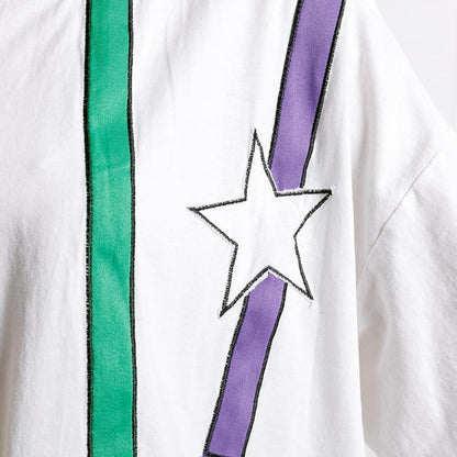 Colored Appliques Simple Women Casual T-Shirt