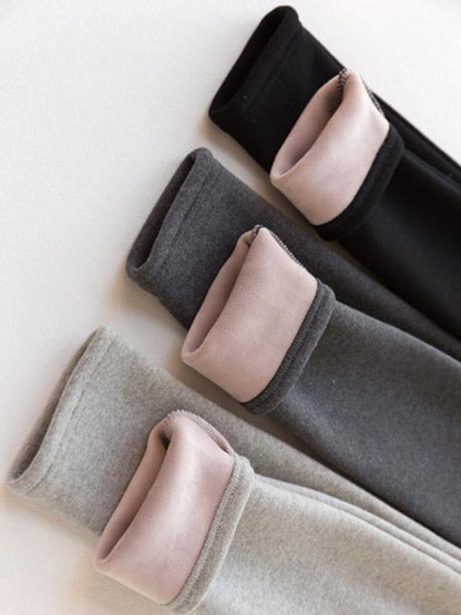 Pure Color Warm Leggings