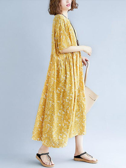 2019 Summer New Loose Printed Dress