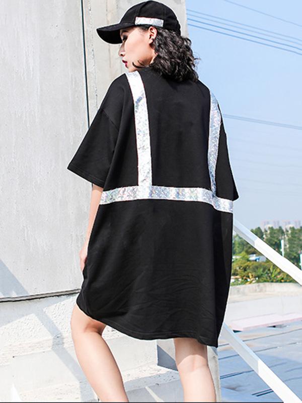 Summer Big Pocket T-Shirt Dress