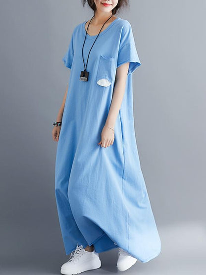 Loose A-line Slimmer Long Dress