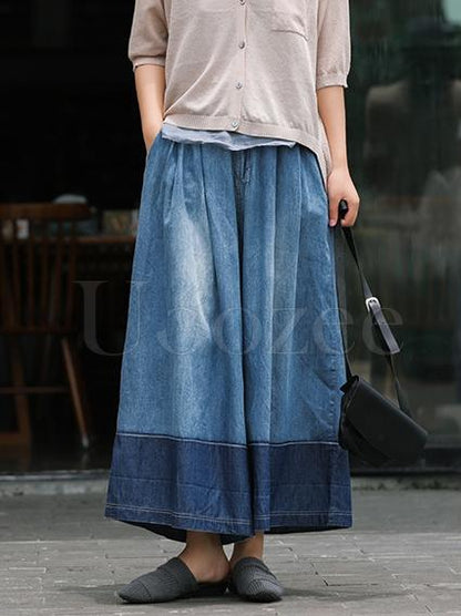 Loose Split-joint Wide Leg Pants
