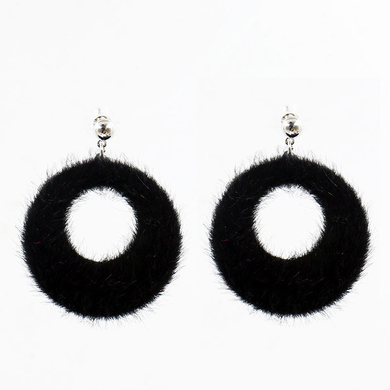 Hairball Big Circle Earrings