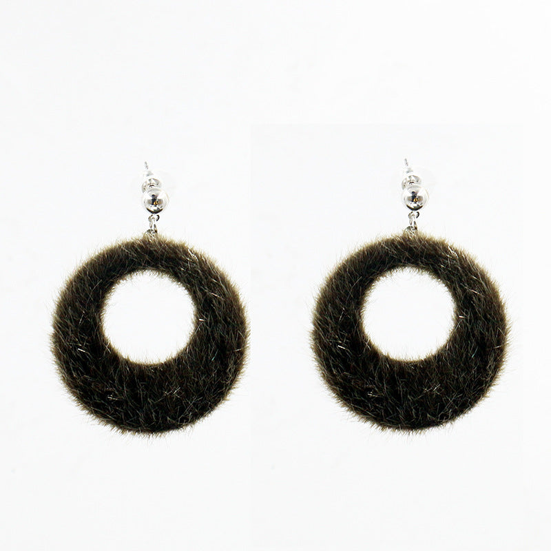 Hairball Big Circle Earrings
