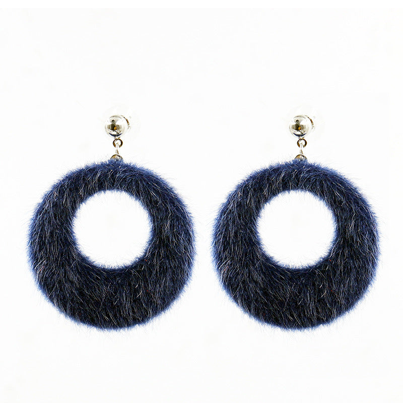 Hairball Big Circle Earrings