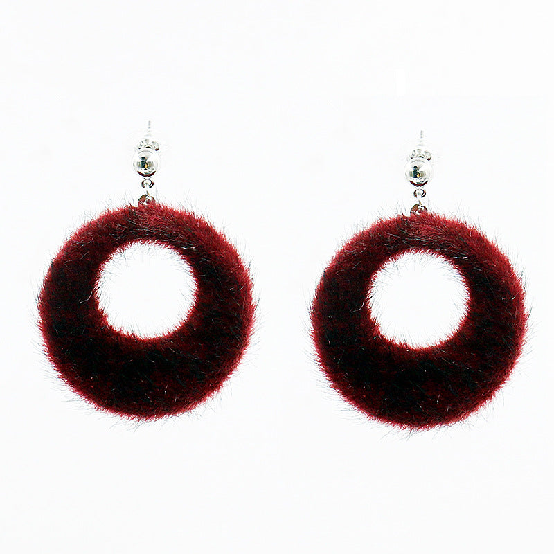 Hairball Big Circle Earrings
