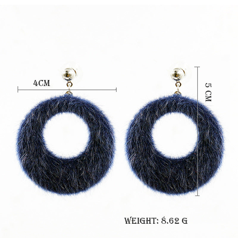 Hairball Big Circle Earrings