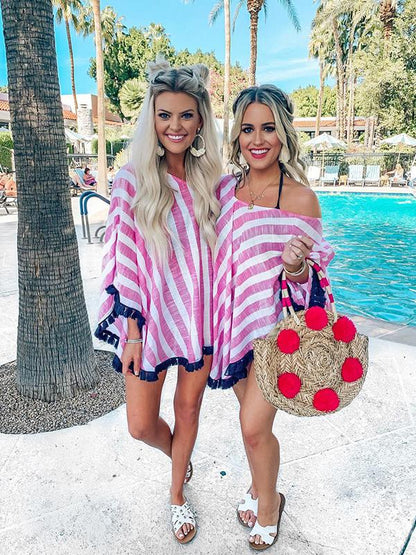 Fashion Multicolor Stripes Blouses&shirts Tops