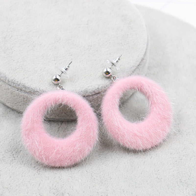 Hairball Big Circle Earrings