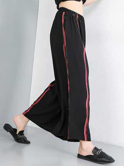 Original Printed T-Shirt + Asymmetric Wide Leg Pants Suit