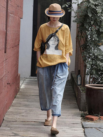 Original Printed Portrait T-Shirt
