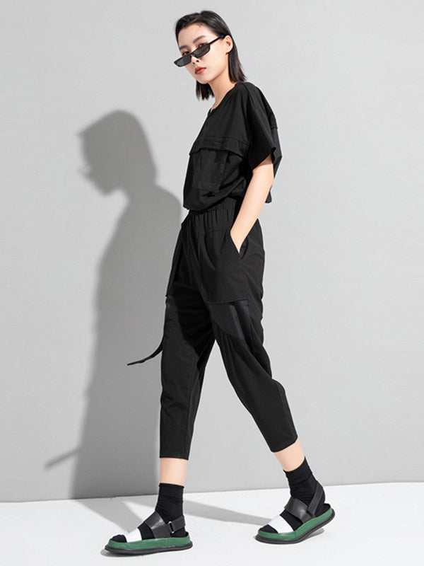 Casual Split-Joint Large Pocket Loose Pants