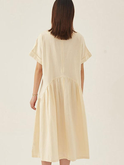 Original Retro Cropped Hemline Long Dress