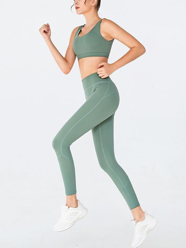 Sexy Solid Quick Dry Yoga Suits