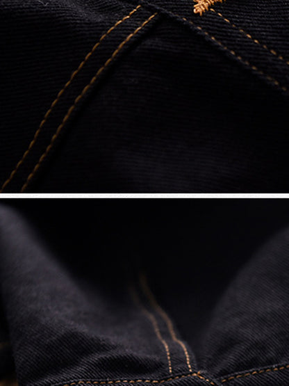 Casual Loose Long Sleeves Buttoned Solid Color Lapel Collar Jackets&Coats