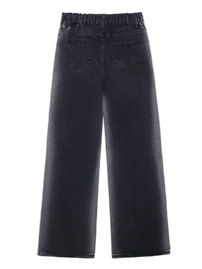 Vintage Gradient Wide Leg Column Jean Pants