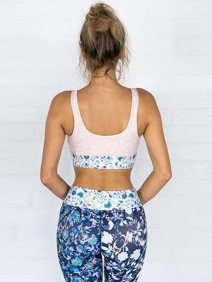 Fashion Printed Floral Fresh Yoga Suits