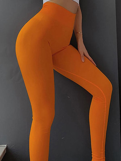 Sexy Solid Stretch Sports Leggings