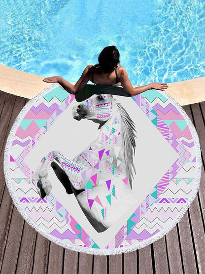 Printed Unicorn Beach Mats