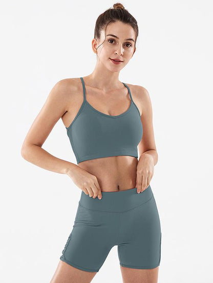 Sexy Backless Spaghetti-Neck Yoga Suits