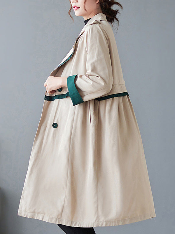 Urban Buttoned Split-Joint Trench Coat Outerwear