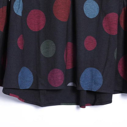 Casual Dot Wide Leg Pants Pullover Regular Long Sleeve Set